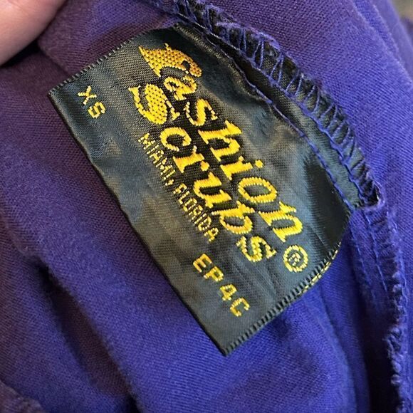 5 for $25🔥Fashion Scrubs Purple Scrub Pants XS - Picture 3 of 5